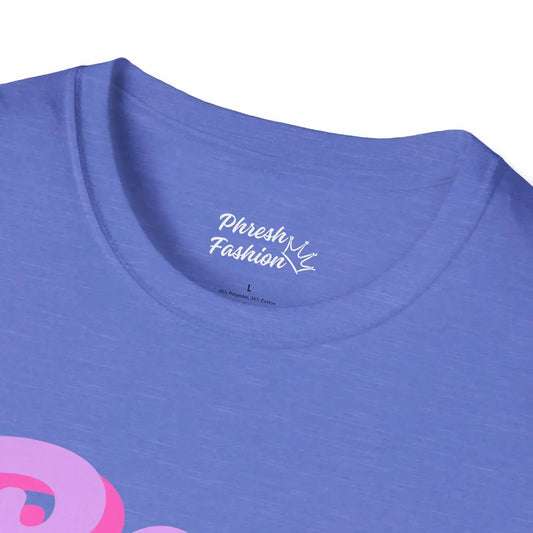 Close-up of Purple Boss Statement Tee Phresh Fashion