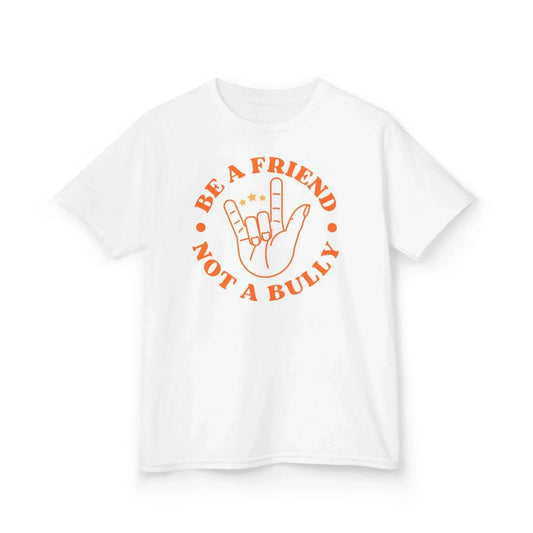 White Kids Be a Friend Not a Bully Anti-Bullying Tee