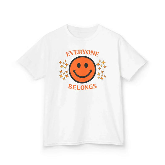 White Kids Everybody Belongs - Anti-Bullying Kindness Tee