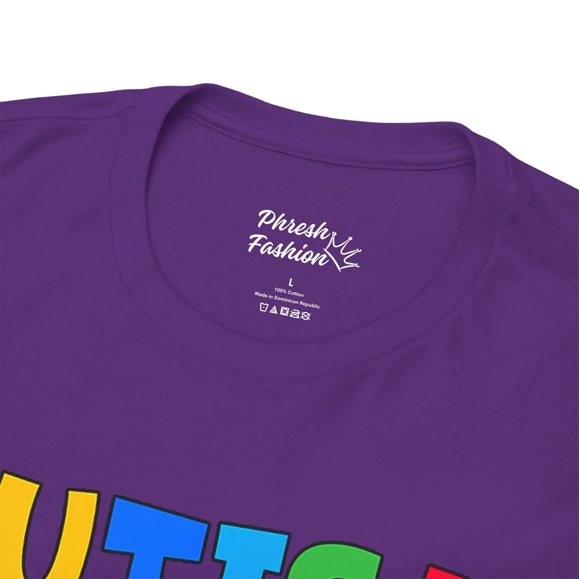 Autism Awareness Smile Tee — Colorful Puzzle Peace Sign T-Shirt - Phresh Fashion 