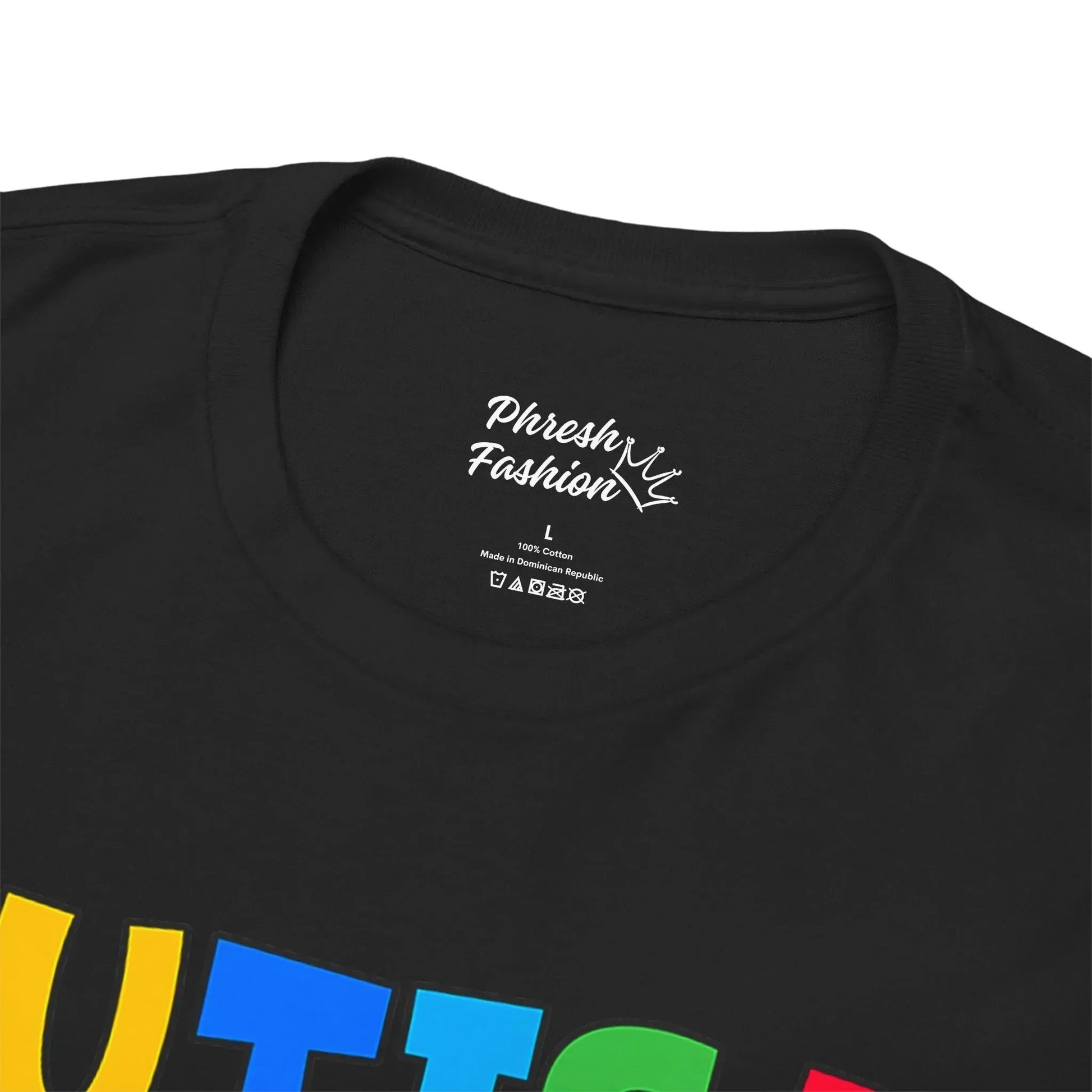 Autism Awareness Smile Tee — Colorful Puzzle Peace Sign T-Shirt - Phresh Fashion 