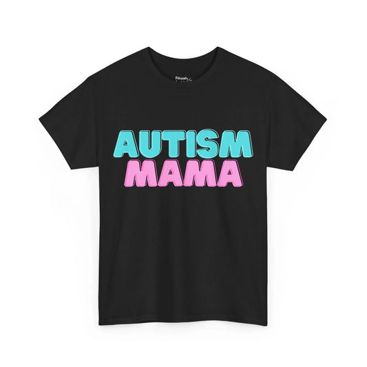 Autism Mama T-Shirt — Bold Blue & Pink Awareness Tee for Moms - Phresh Fashion 