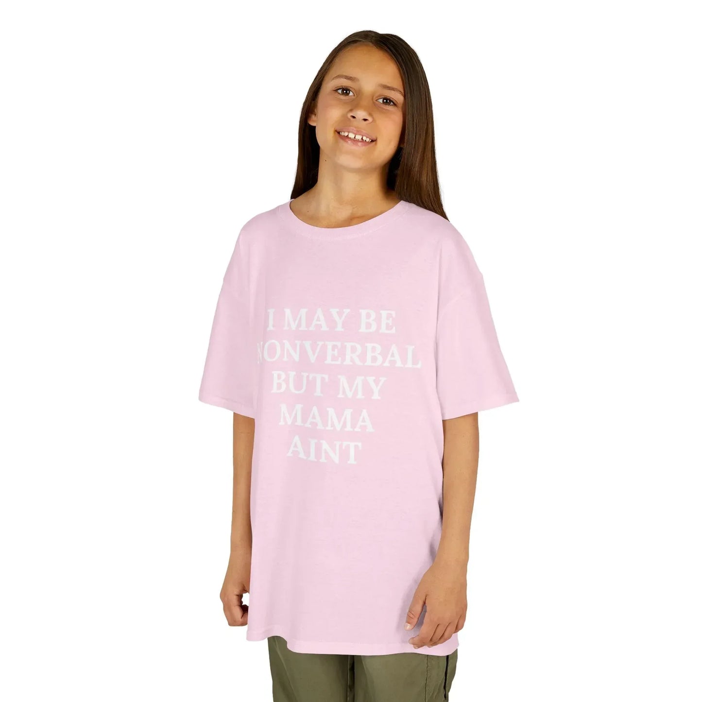 Kids Tee — “I May Be Nonverbal But My Mama Ain’t” Statement Shirt - Phresh Fashion 