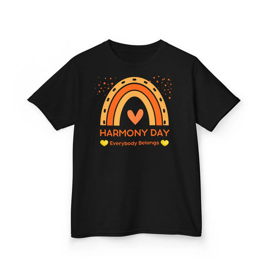 Kids Tee — Harmony Day Rainbow "Everybody Belongs" - Phresh Fashion 