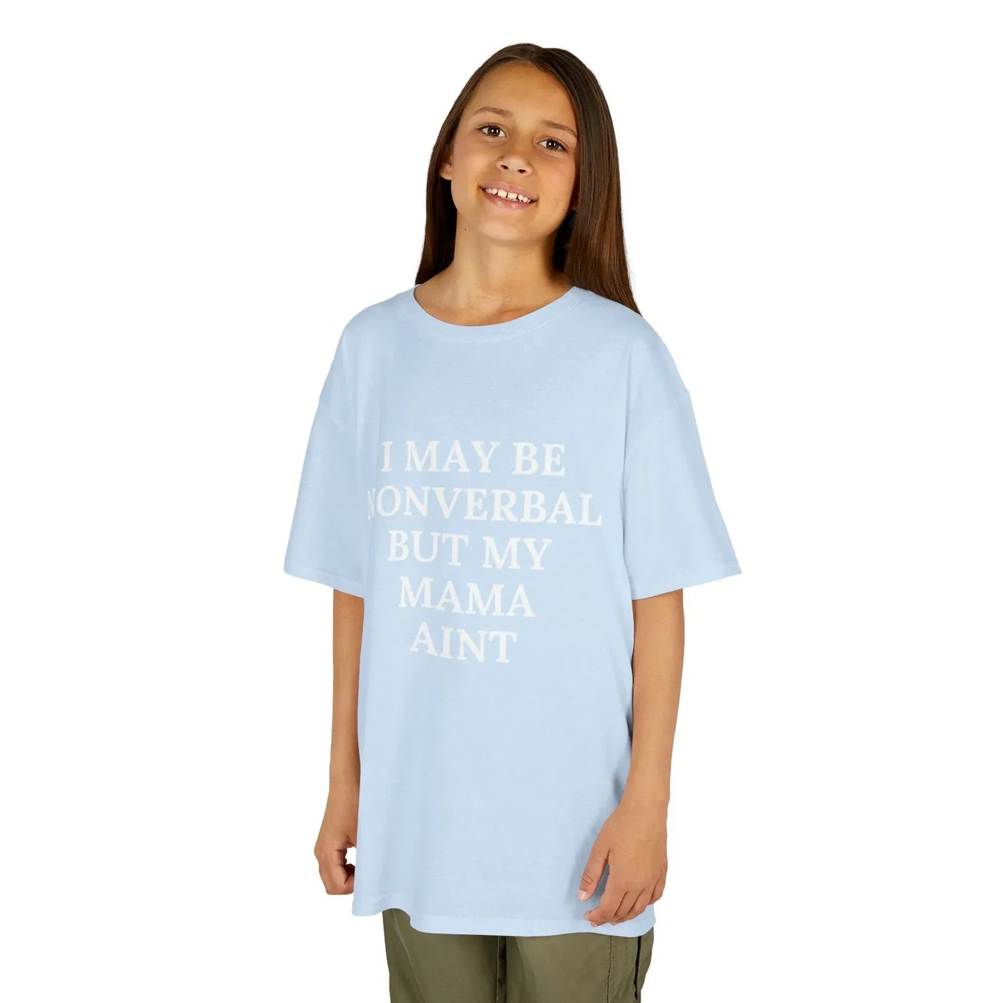 Kids Tee — “I May Be Nonverbal But My Mama Ain’t” Statement Shirt - Phresh Fashion 