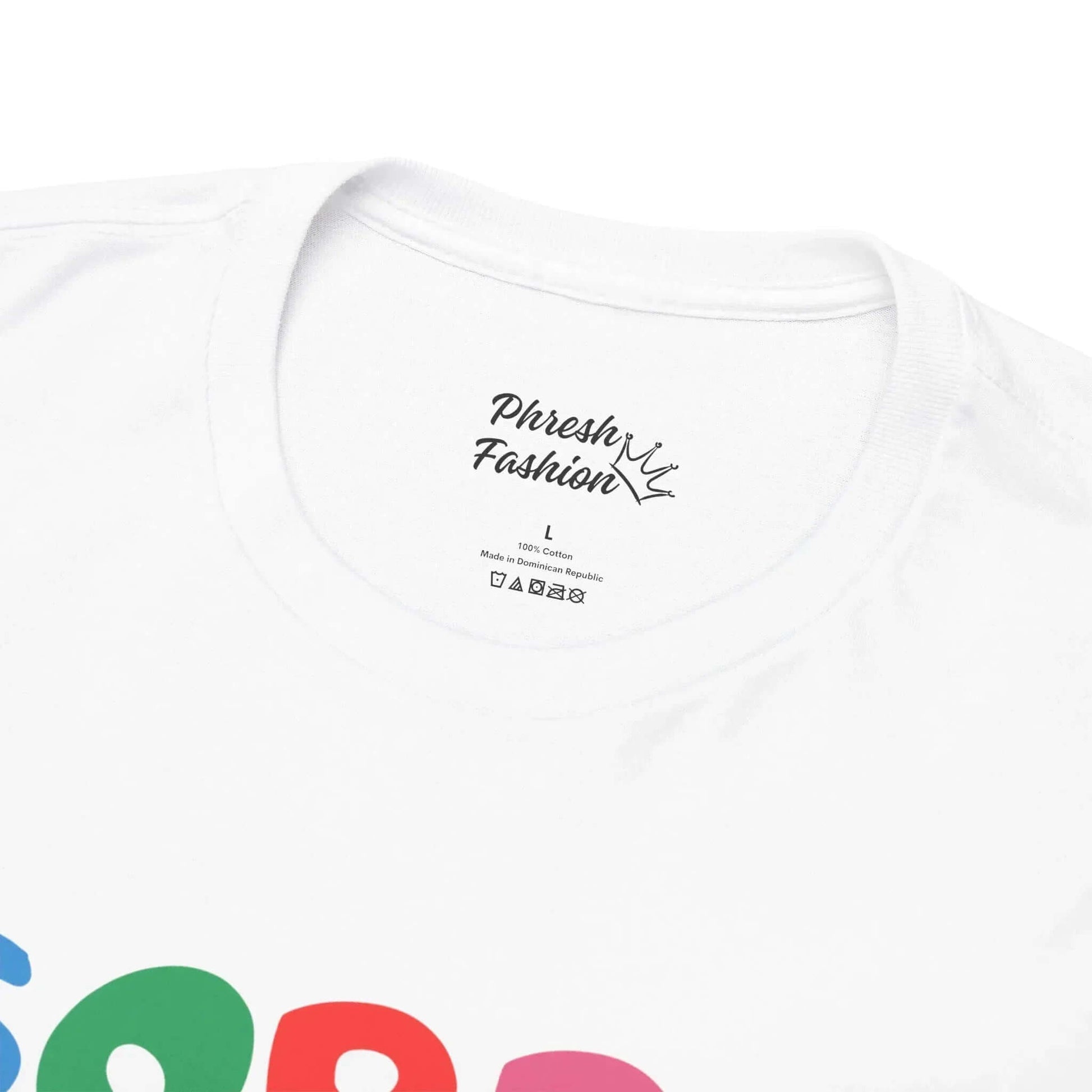 Close up white Sorry For What My Face Said Tee