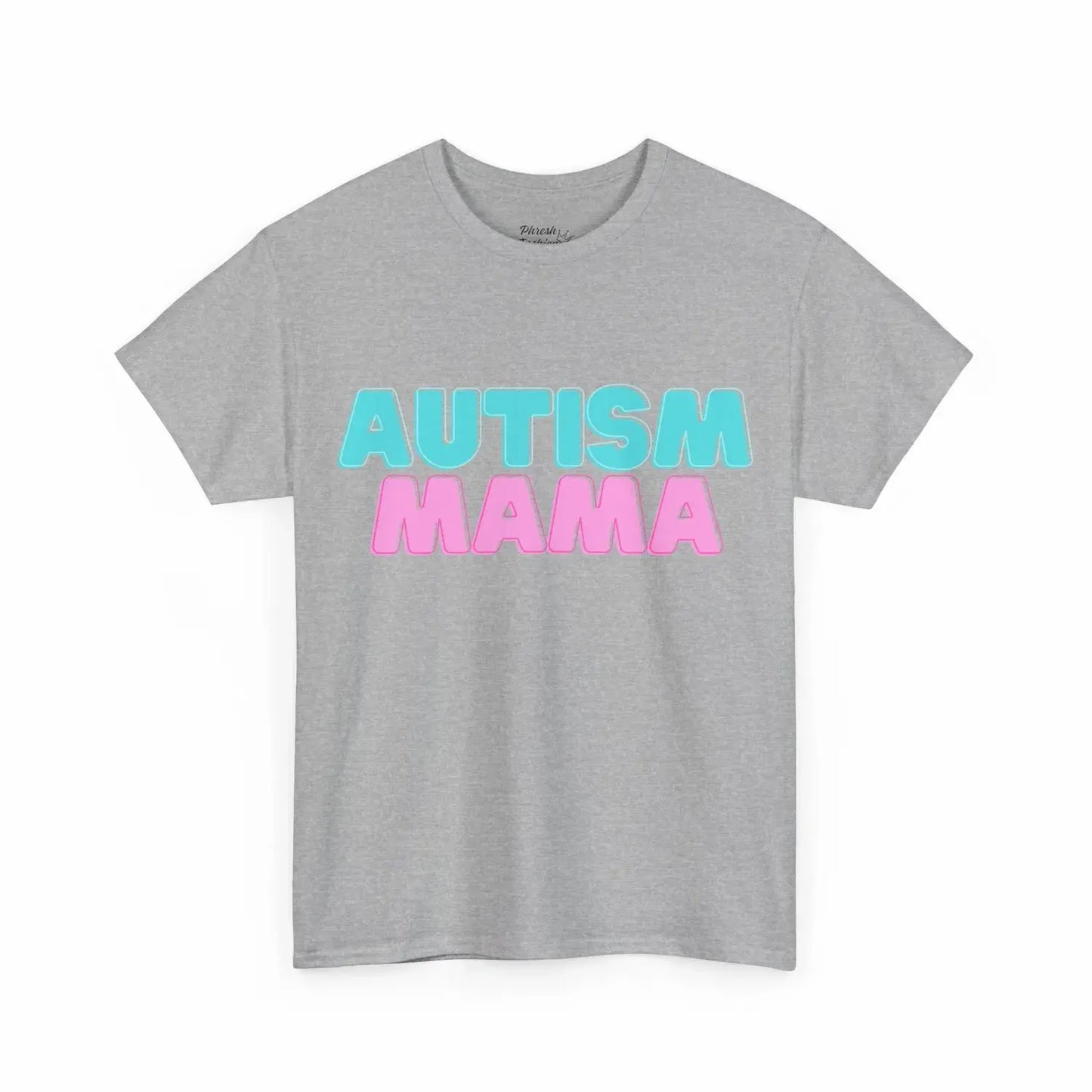 Autism Mama T-Shirt — Bold Blue & Pink Awareness Tee for Moms - Phresh Fashion 