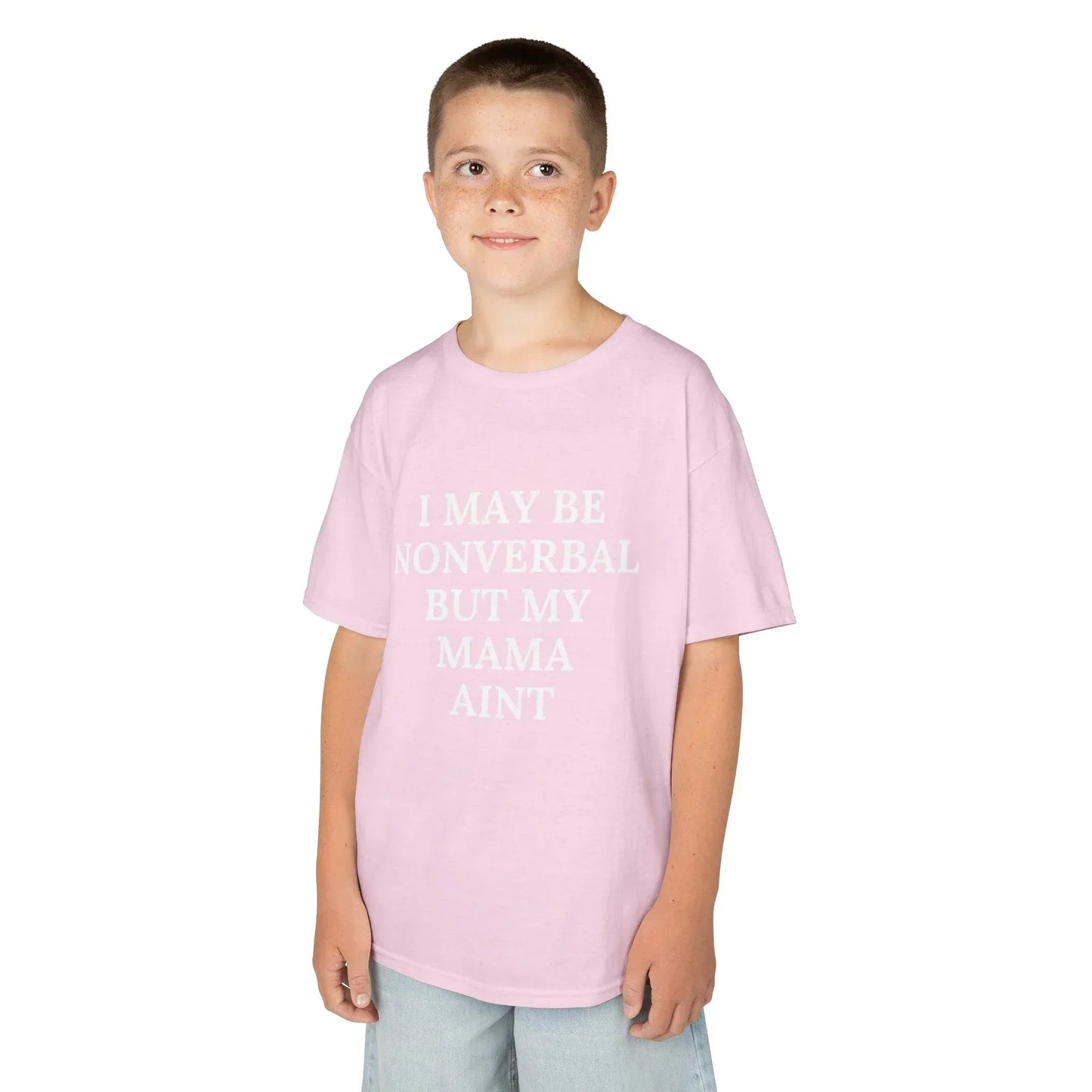 Kids Tee — “I May Be Nonverbal But My Mama Ain’t” Statement Shirt - Phresh Fashion 