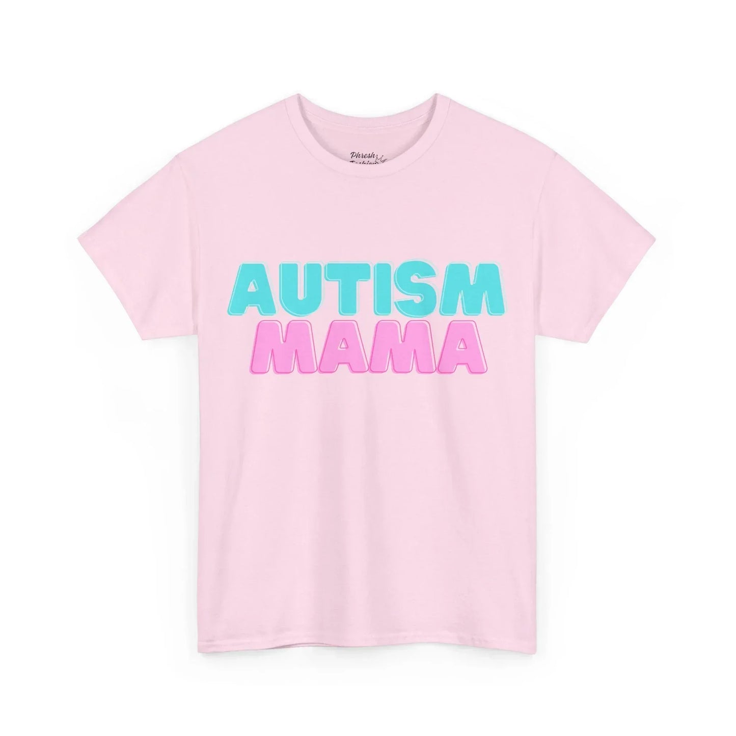 Autism Mama T-Shirt — Bold Blue & Pink Awareness Tee for Moms - Phresh Fashion 