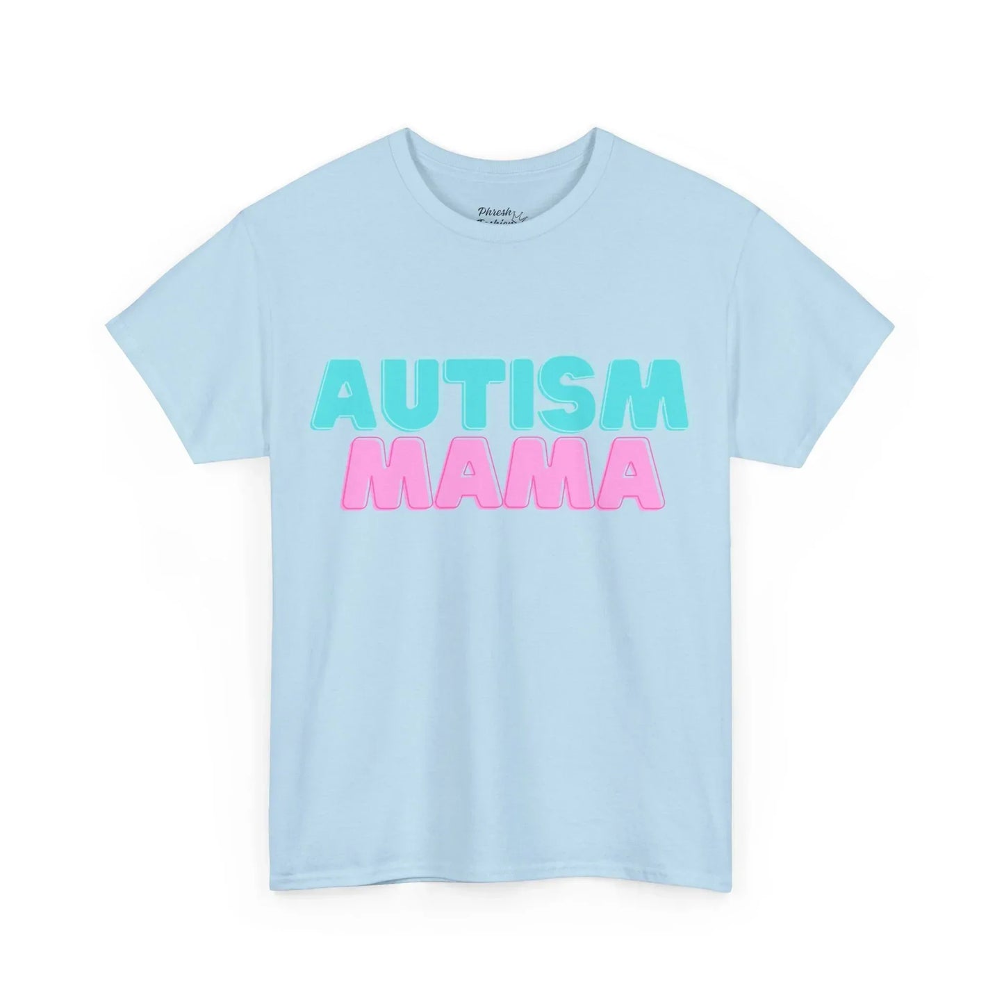 Autism Mama T-Shirt — Bold Blue & Pink Awareness Tee for Moms - Phresh Fashion 