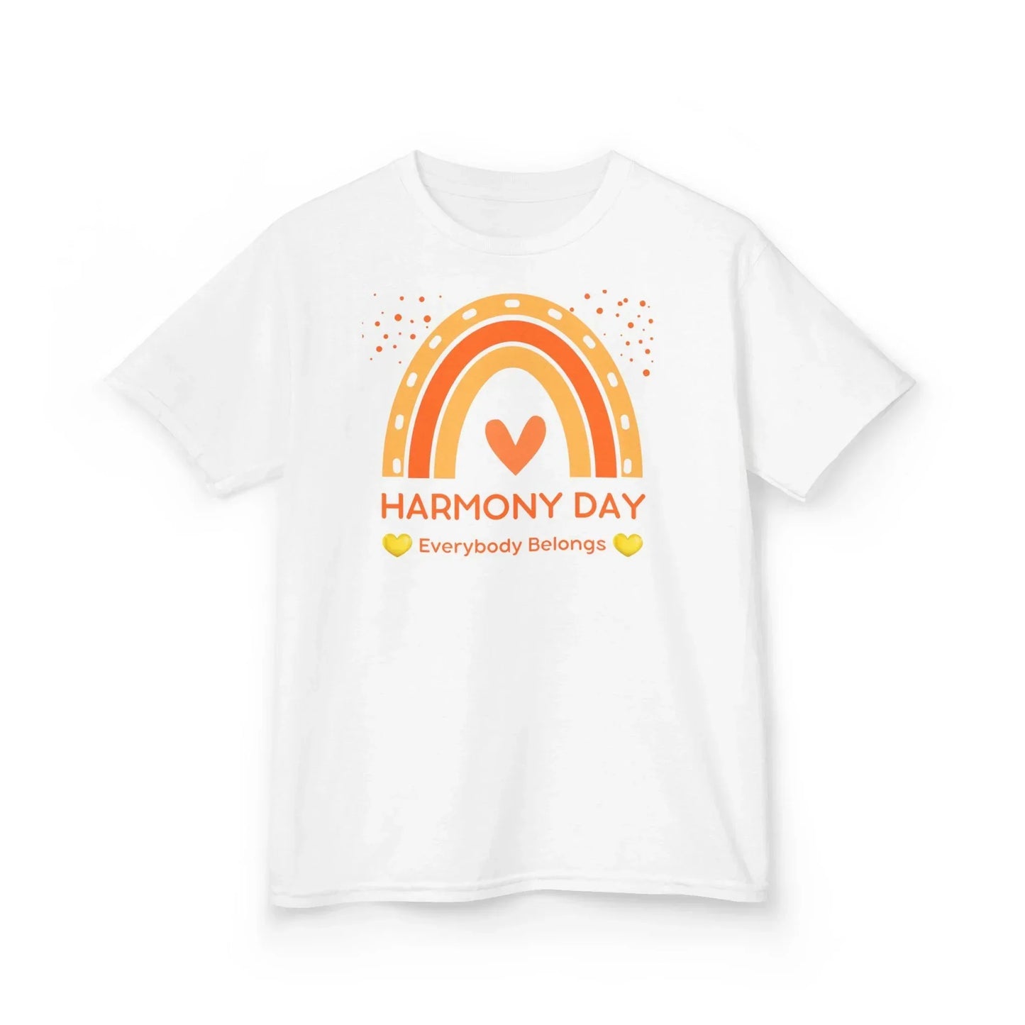 Kids Tee — Harmony Day Rainbow "Everybody Belongs" - Phresh Fashion 