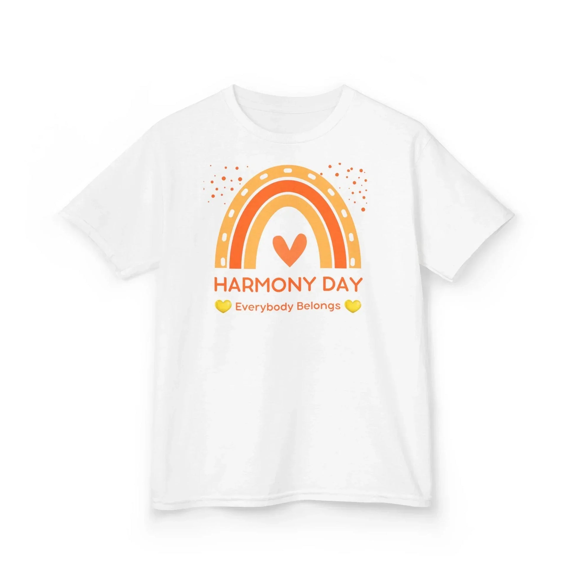 Kids Tee — Harmony Day Rainbow "Everybody Belongs" - Phresh Fashion 