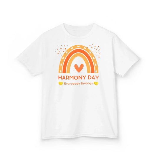 Kids Tee — Harmony Day Rainbow "Everybody Belongs" - Phresh Fashion 