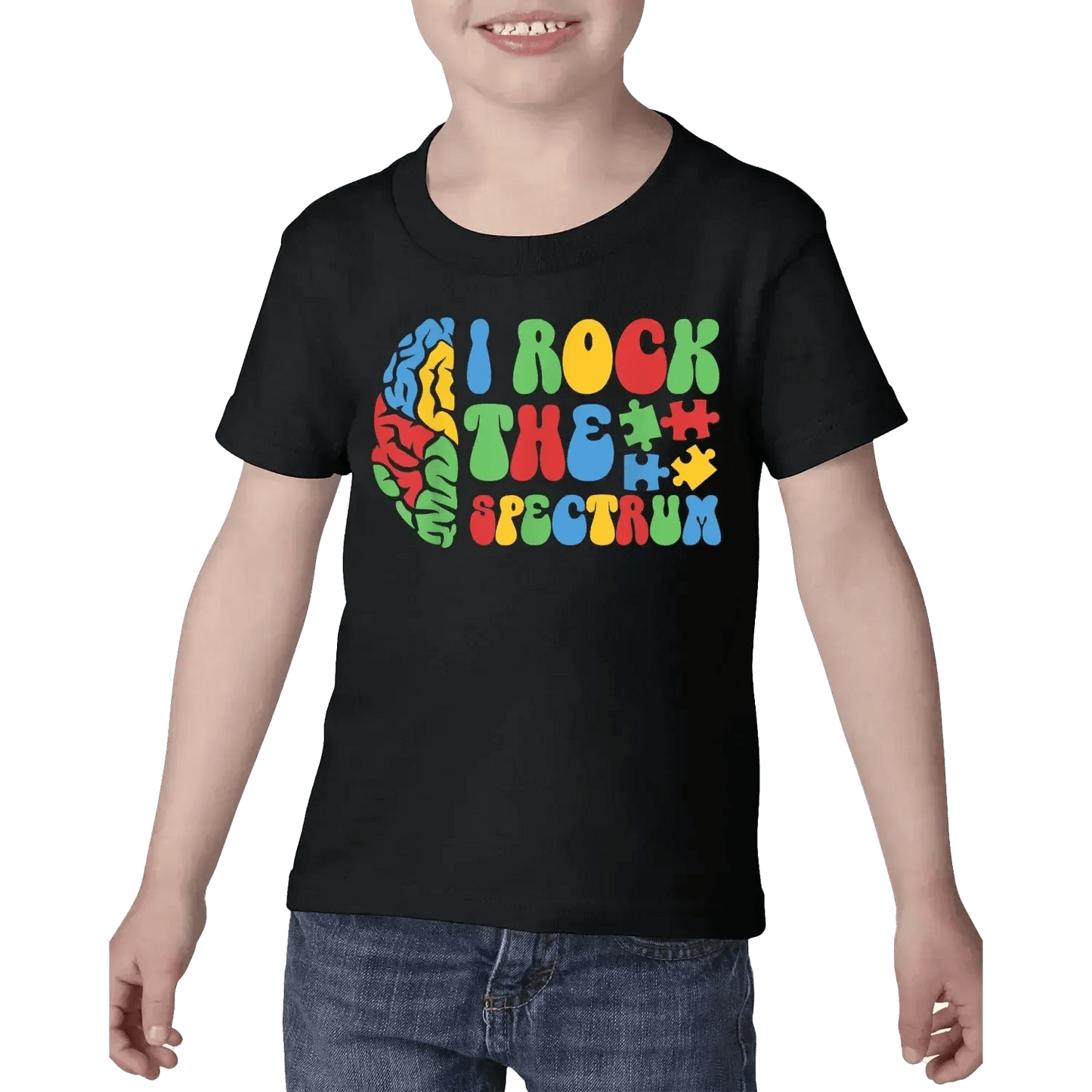 I Rock The Spectrum Toddler Tee Print