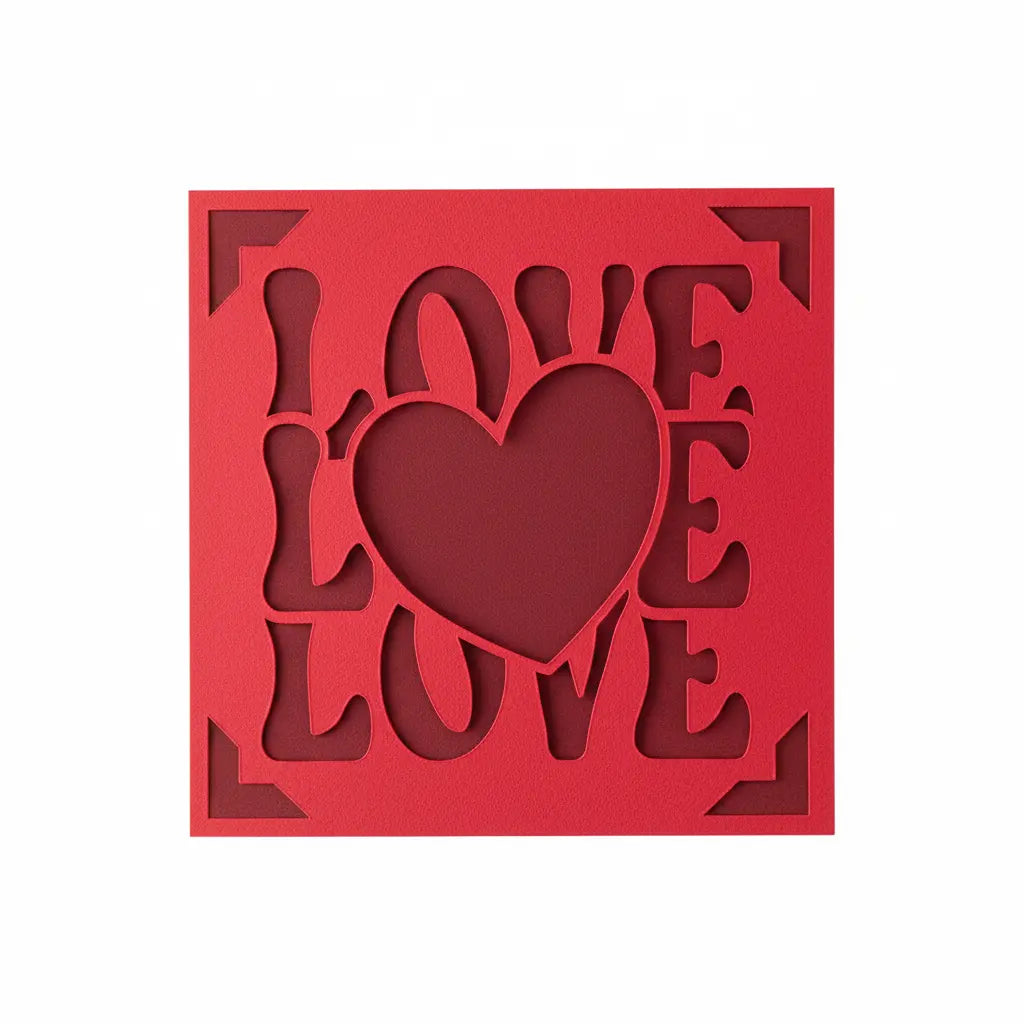 Love Card – Red / Red two-tone | Phresh Fashion