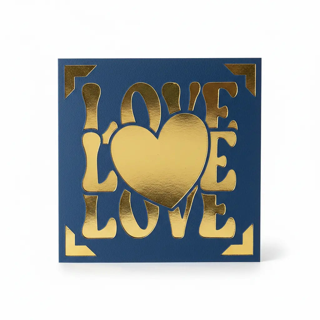 Love Card – Blue / Gold | Phresh Fashion