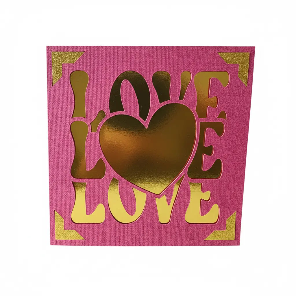 Love Card – Pink / Gold | Phresh Fashion