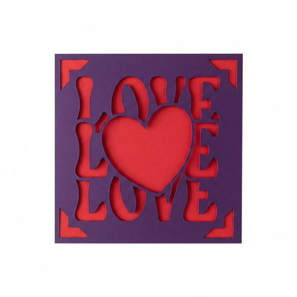 Love Card – Purple / Red | Phresh Fashion