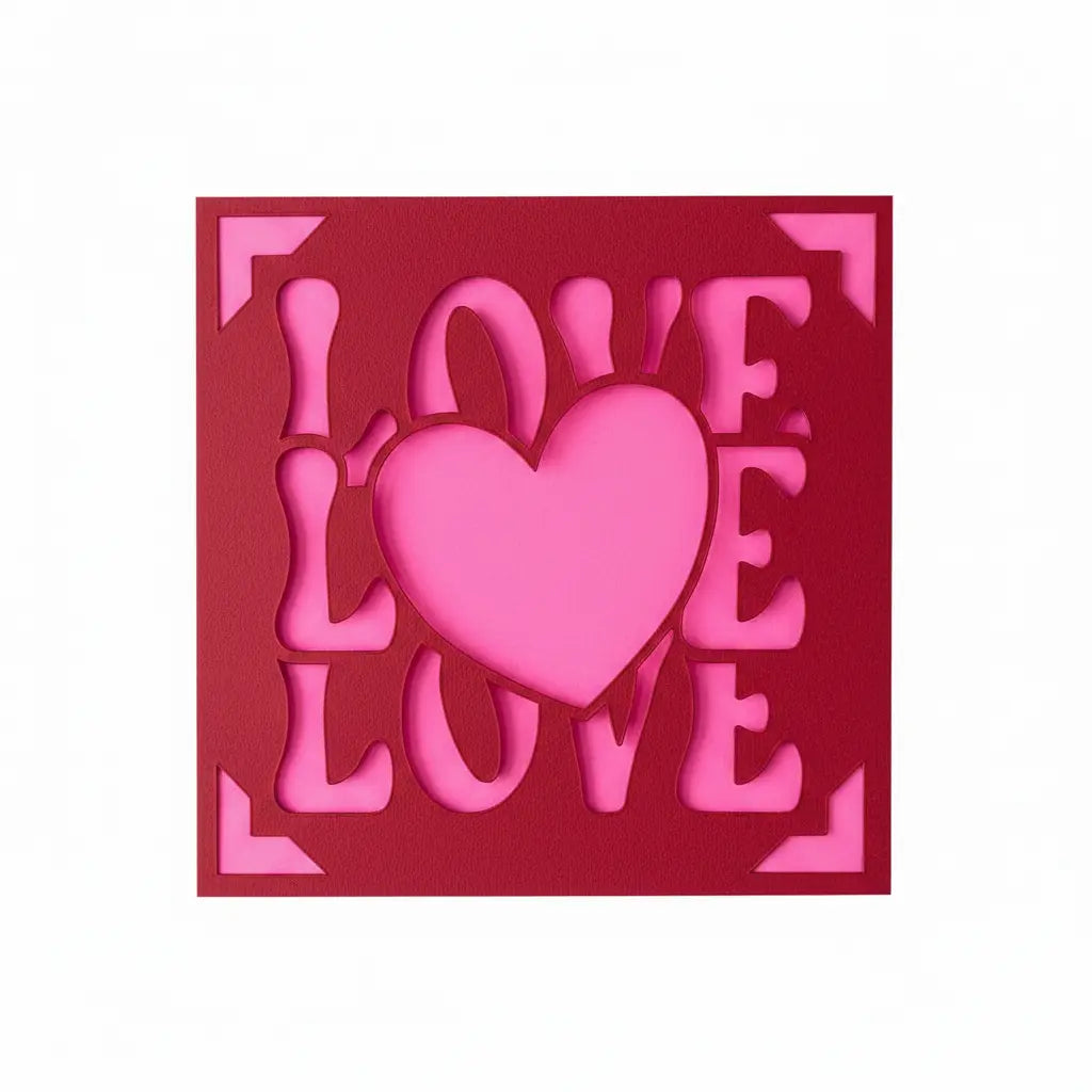 Love Card – Red / Hot Pink | Phresh Fashion