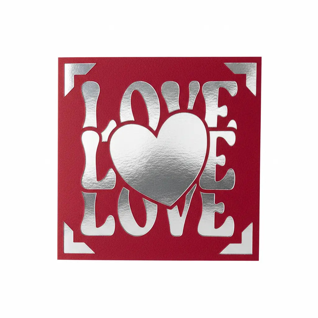 Love Card – Red / Silver | Phresh Fashion