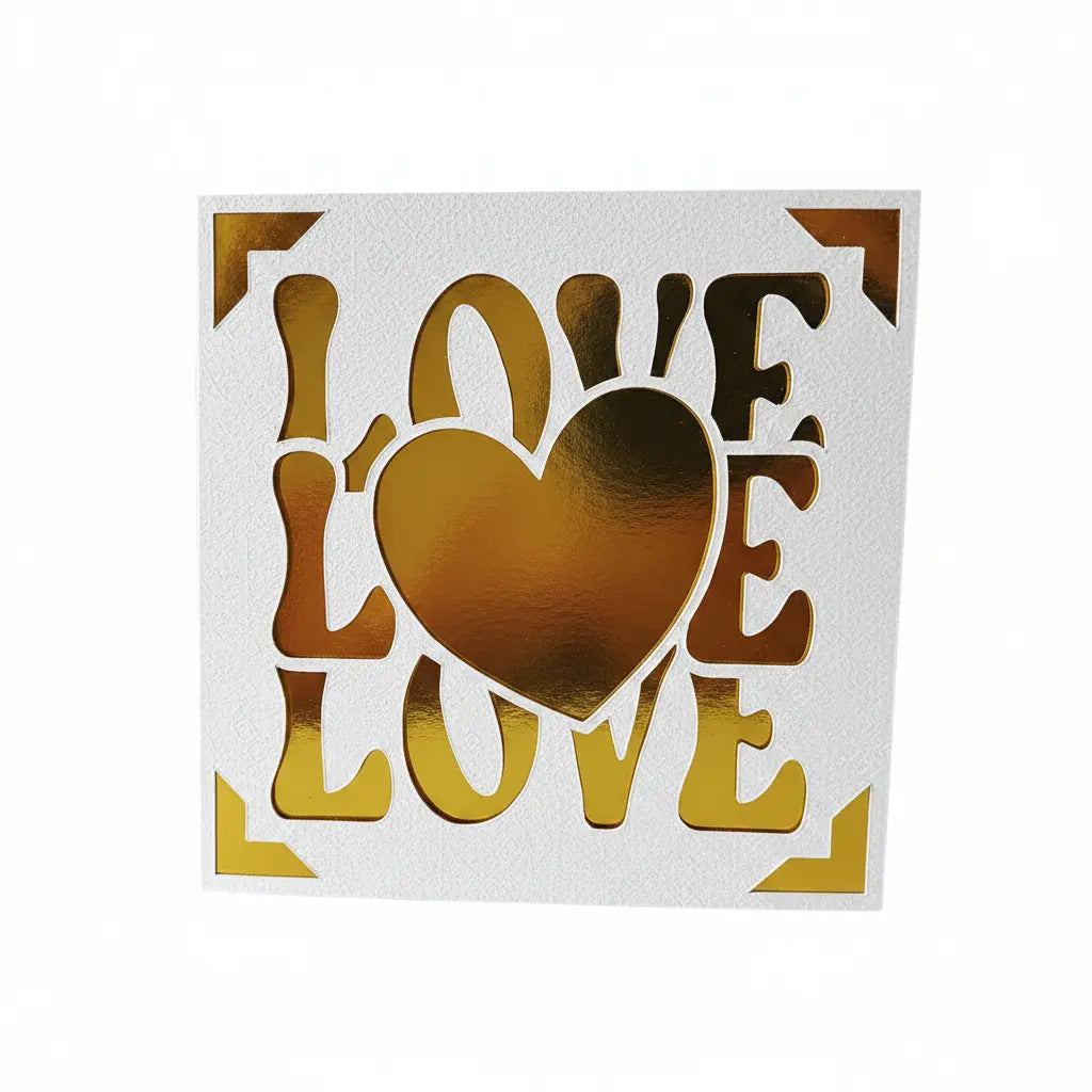 Love Card – White / Gold | Phresh Fashion