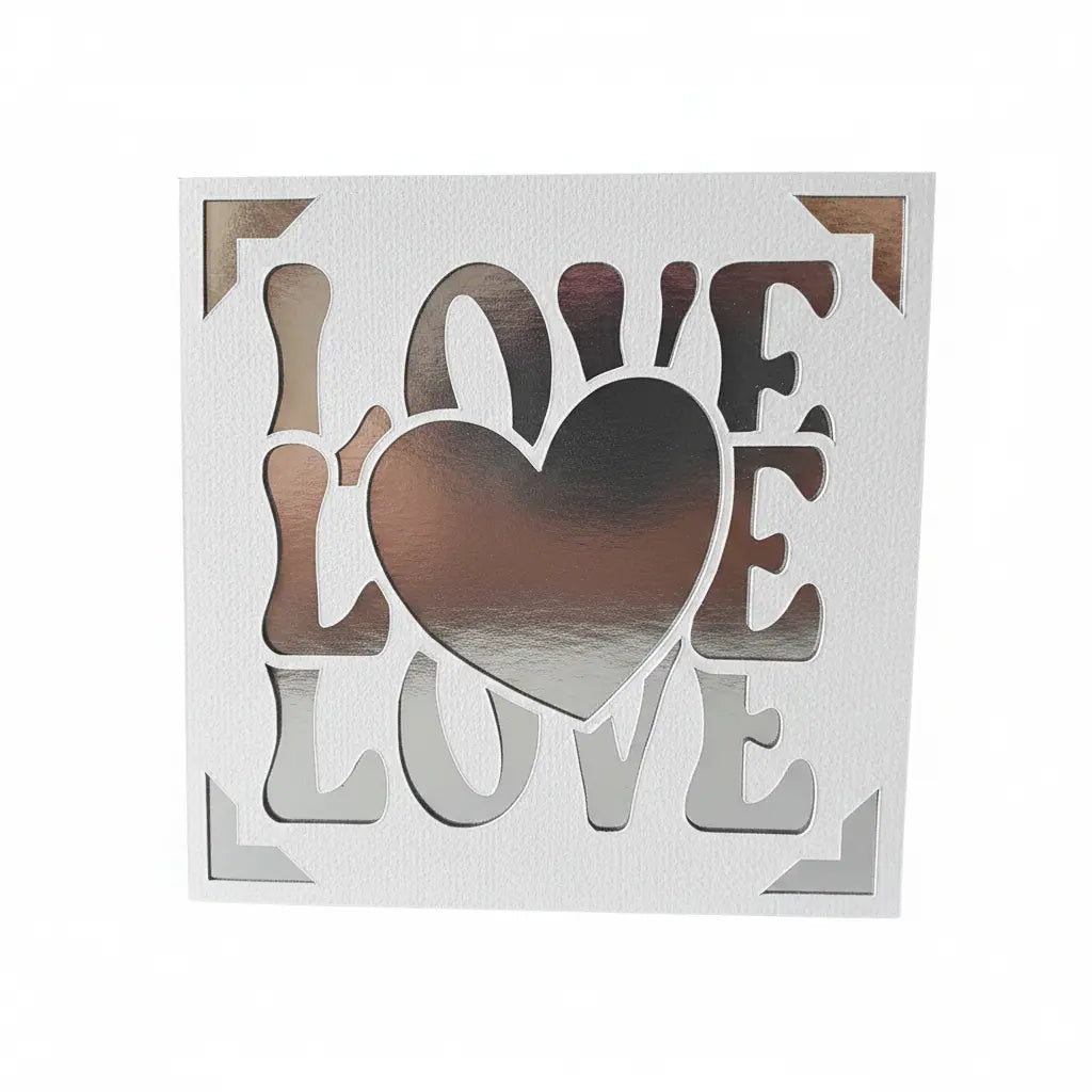 Love Card – White / Silver | Phresh Fashion
